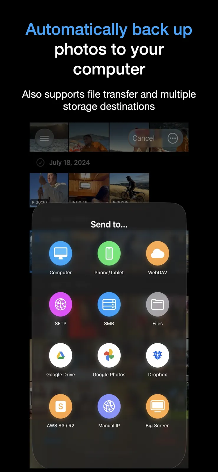 SyncDrop – Photo Backup & Wireless Transfer App | iOS, Android, Mac, PC ...
